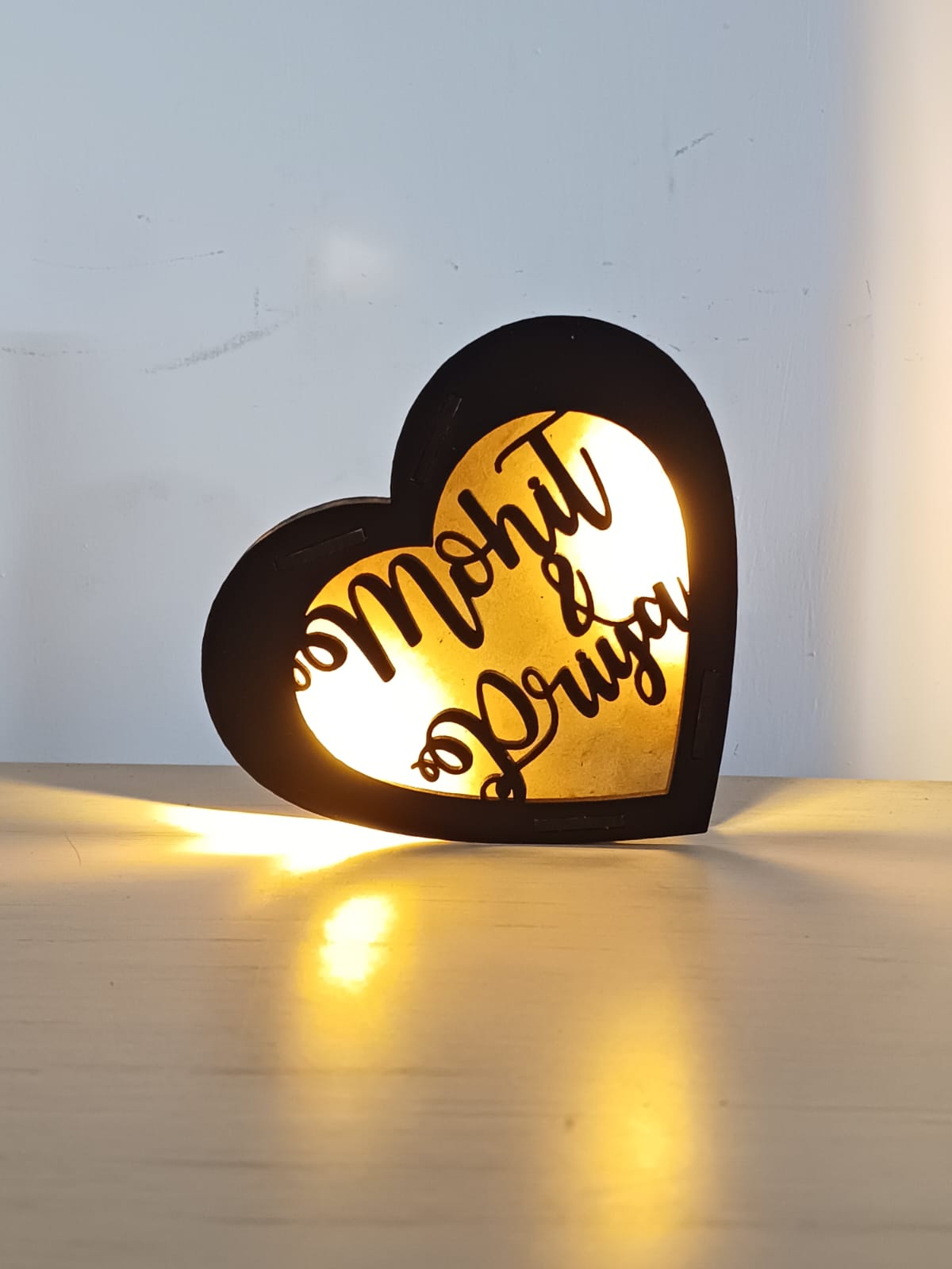 Mini Heart LED couple lamp