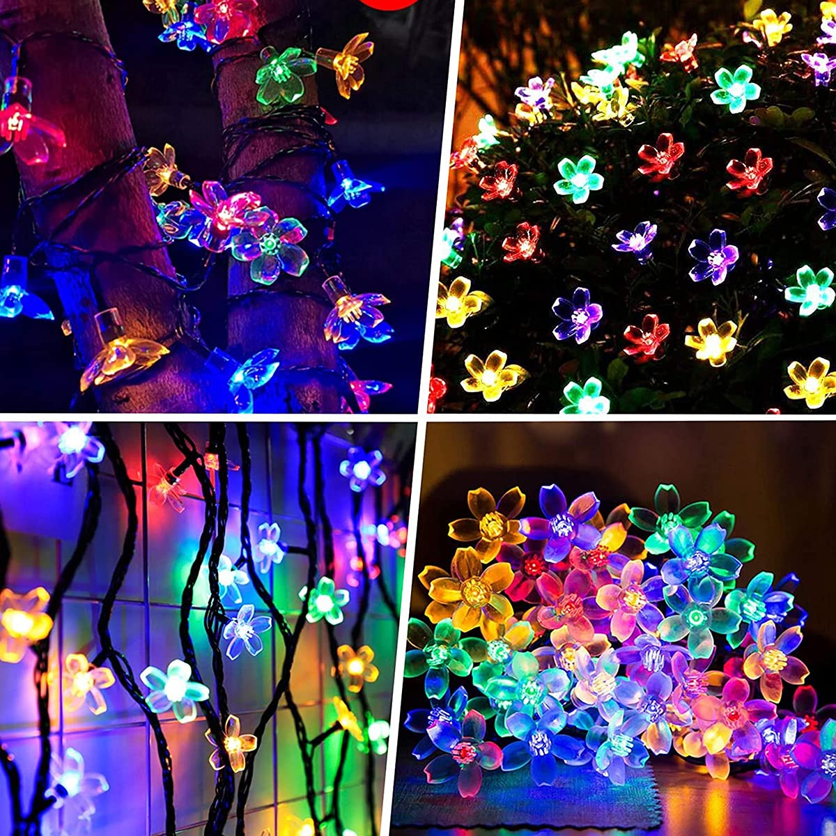 Sakura Flower Decorative String Lights - Multi