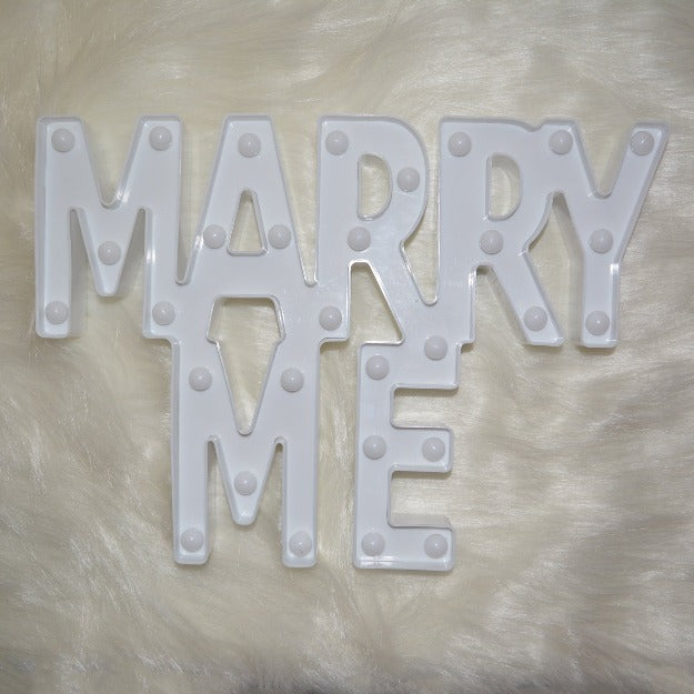 Marry Me Marquee Letter Lights - Alphabet | 10" / 25cm Height