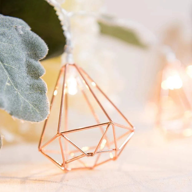 Diamond String Lights - Rose Gold