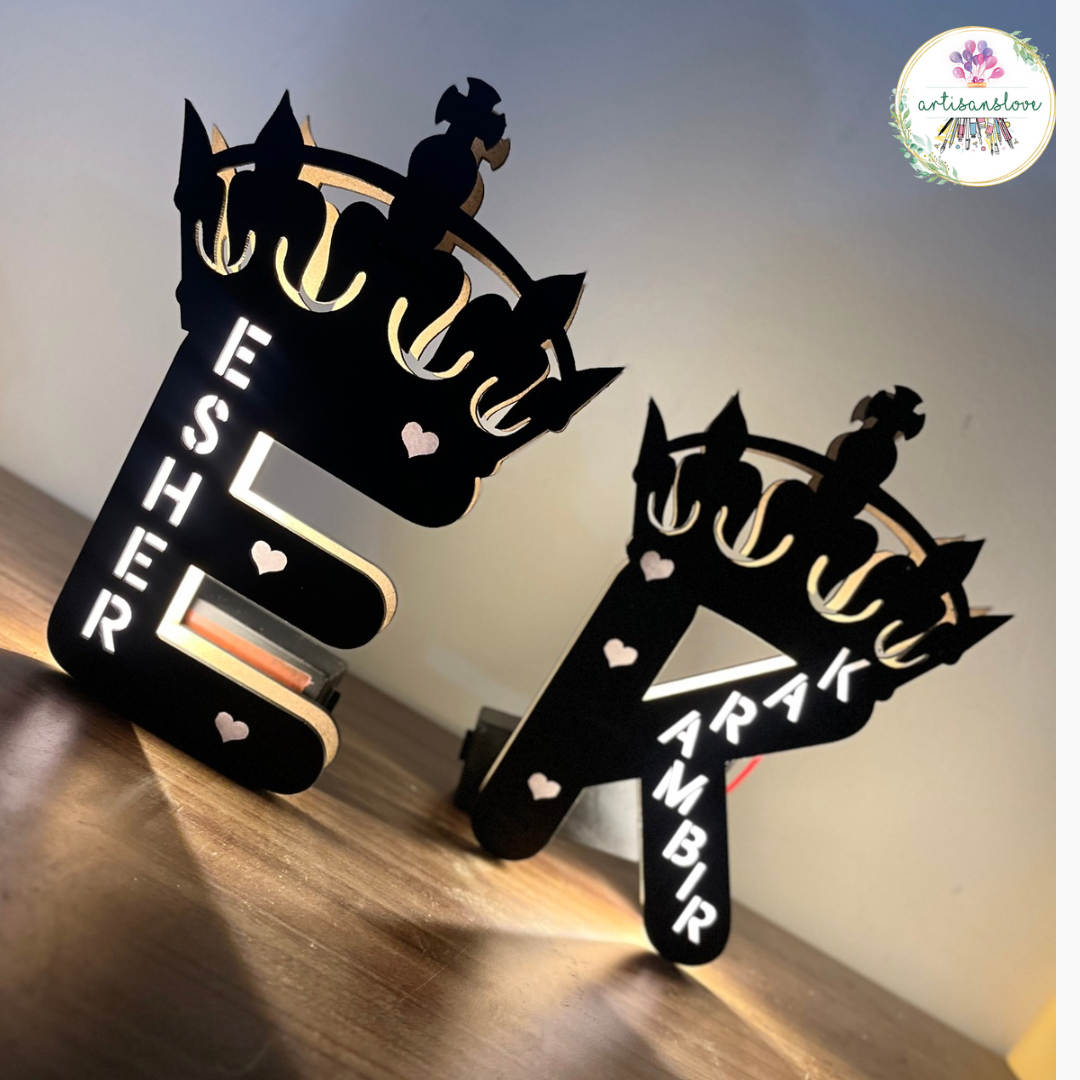 Initial Name Lamp