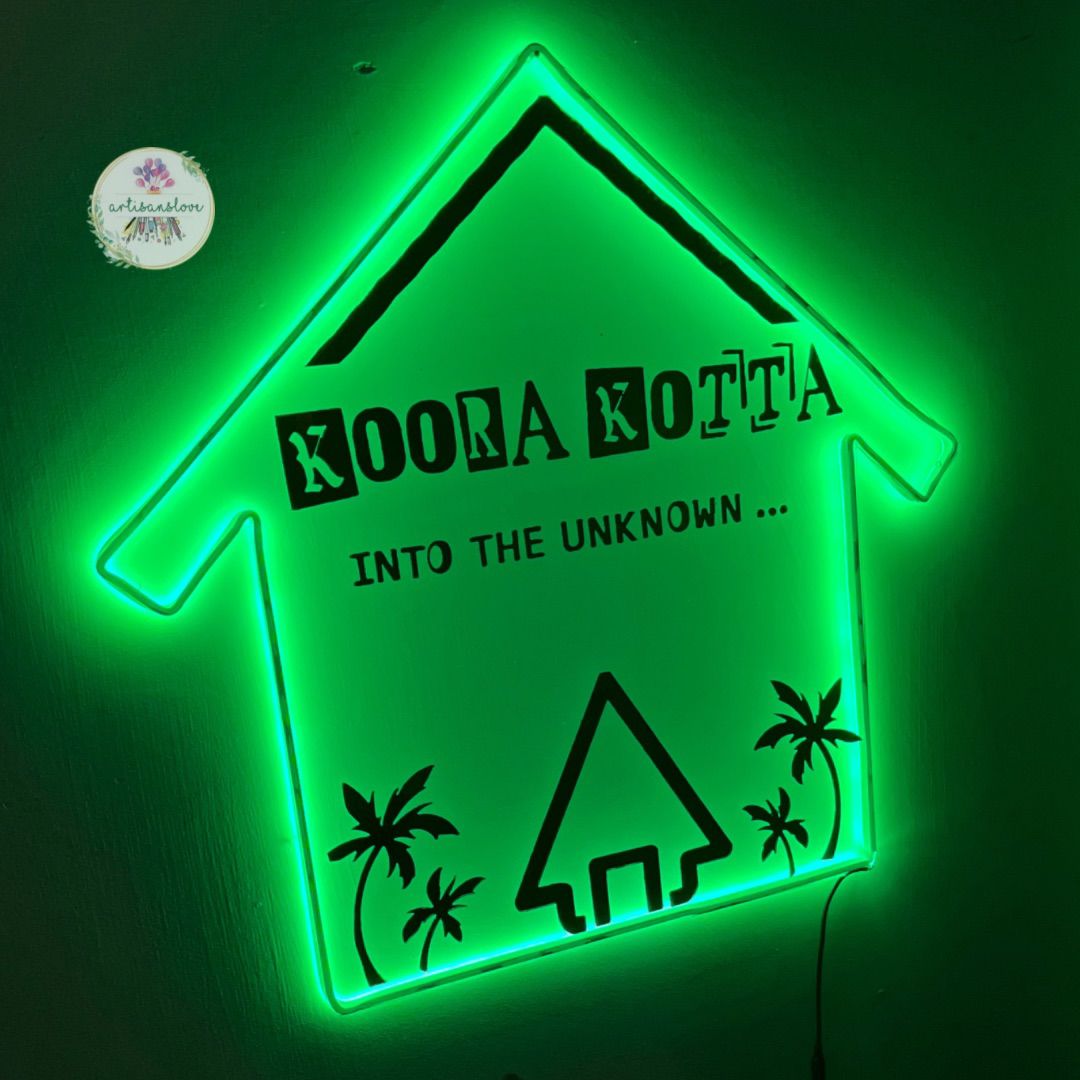 Resort/Hotel LED name plate