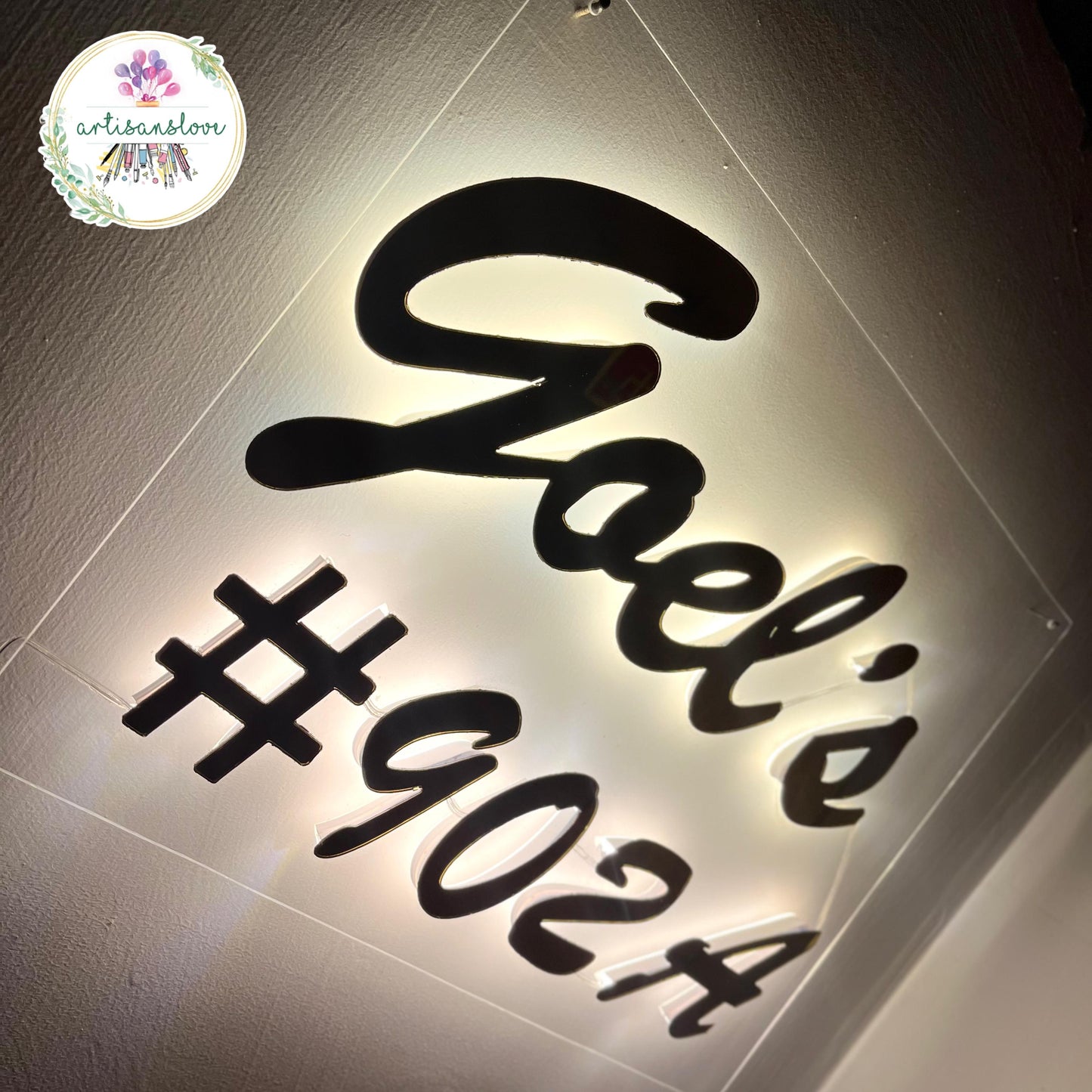 Elegant House LED name plate