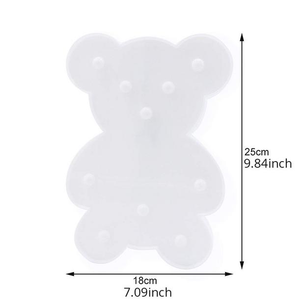 Marquee Light - Teddy Bear Shape