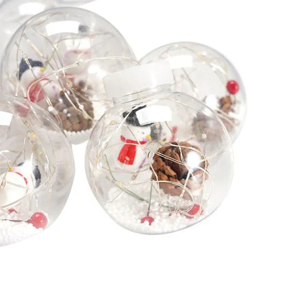 Snowman Wish Ball Curtain Lights | 10 Wish Balls | Multi LED