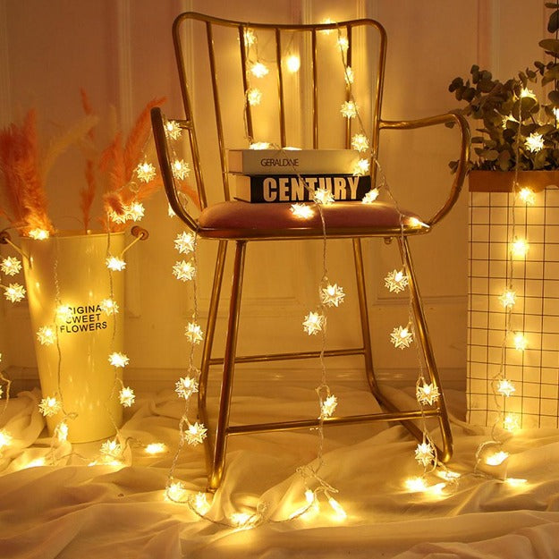 Starflakes String Lights - Warm White LED