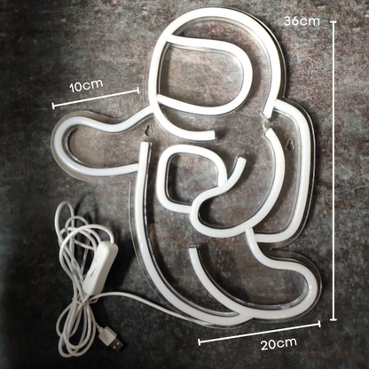 Astronaut Neon Sign Light Wall Hanging | USB Operated