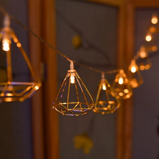 Diamond String Lights - Rose Gold