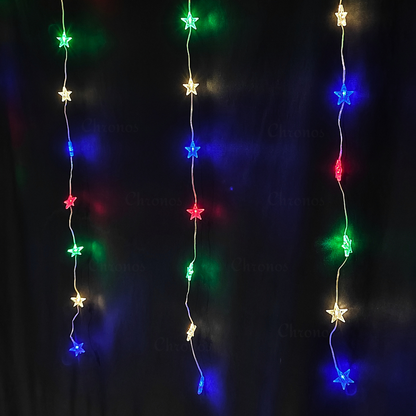 Star Curtain String Lights | 8 Modes | Plug & Play
