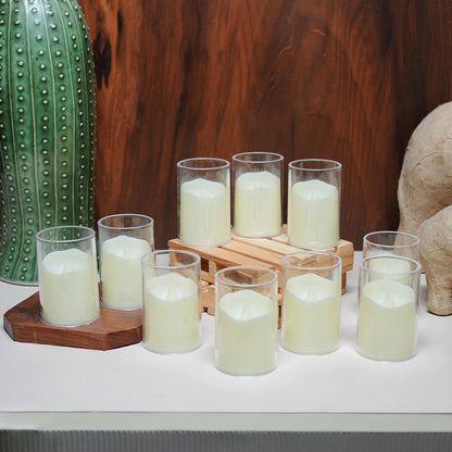 Acrylic Glass LED Tealight Candles