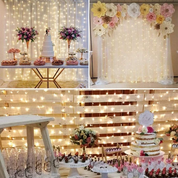 Curtain LED Lights | Warm White | Diwali Decoration