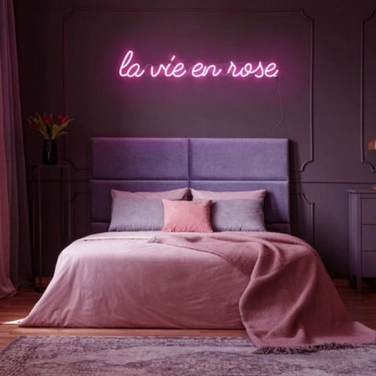 La vie en Rose Neon Sign Light