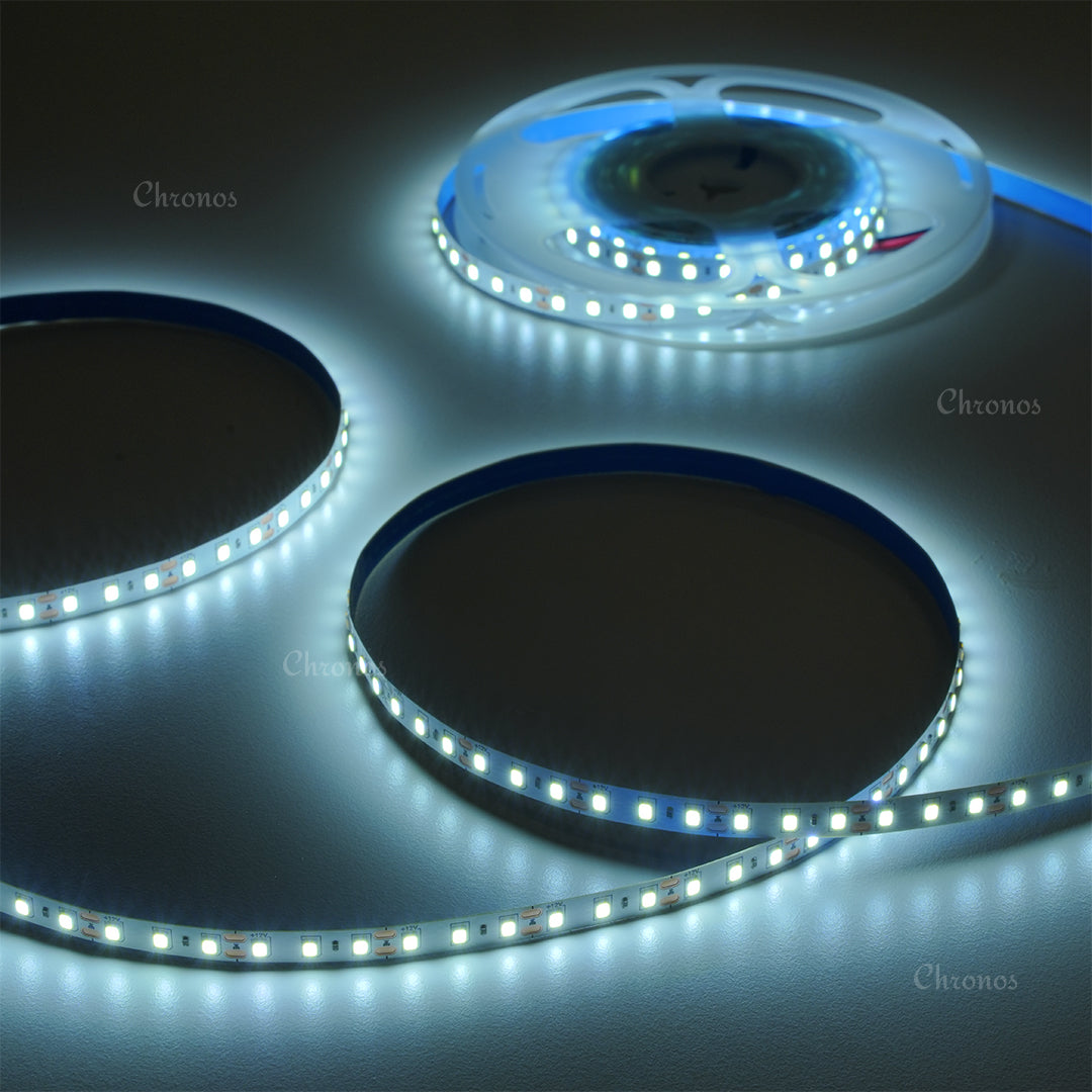 120 LED Strip Lights - White - 5m - 12V - 2835 SMD LED