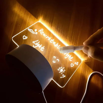 3D Acrylic Creative LED Note Board Light