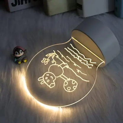 3D Acrylic Creative LED Note Board Light