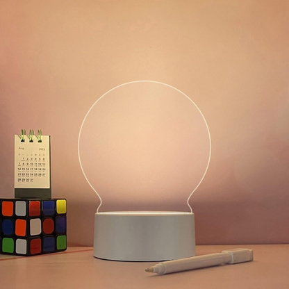 3D Acrylic Creative LED Note Board Light