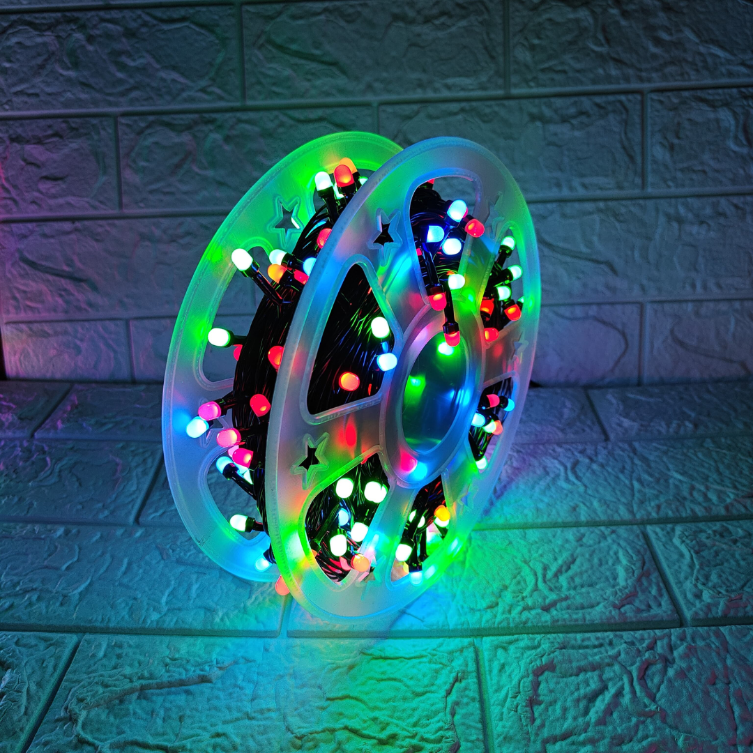 Black Wire Fancy LED Series String Lights | 8mm Multi LED