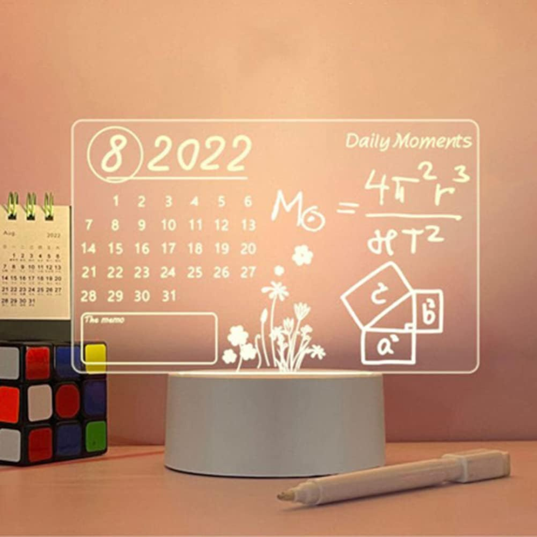 3D Acrylic Creative LED Note Board Light