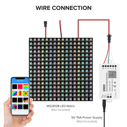 SP801E LED WiFi Controller LED Matrix Panel Module Light AP/STA Mode