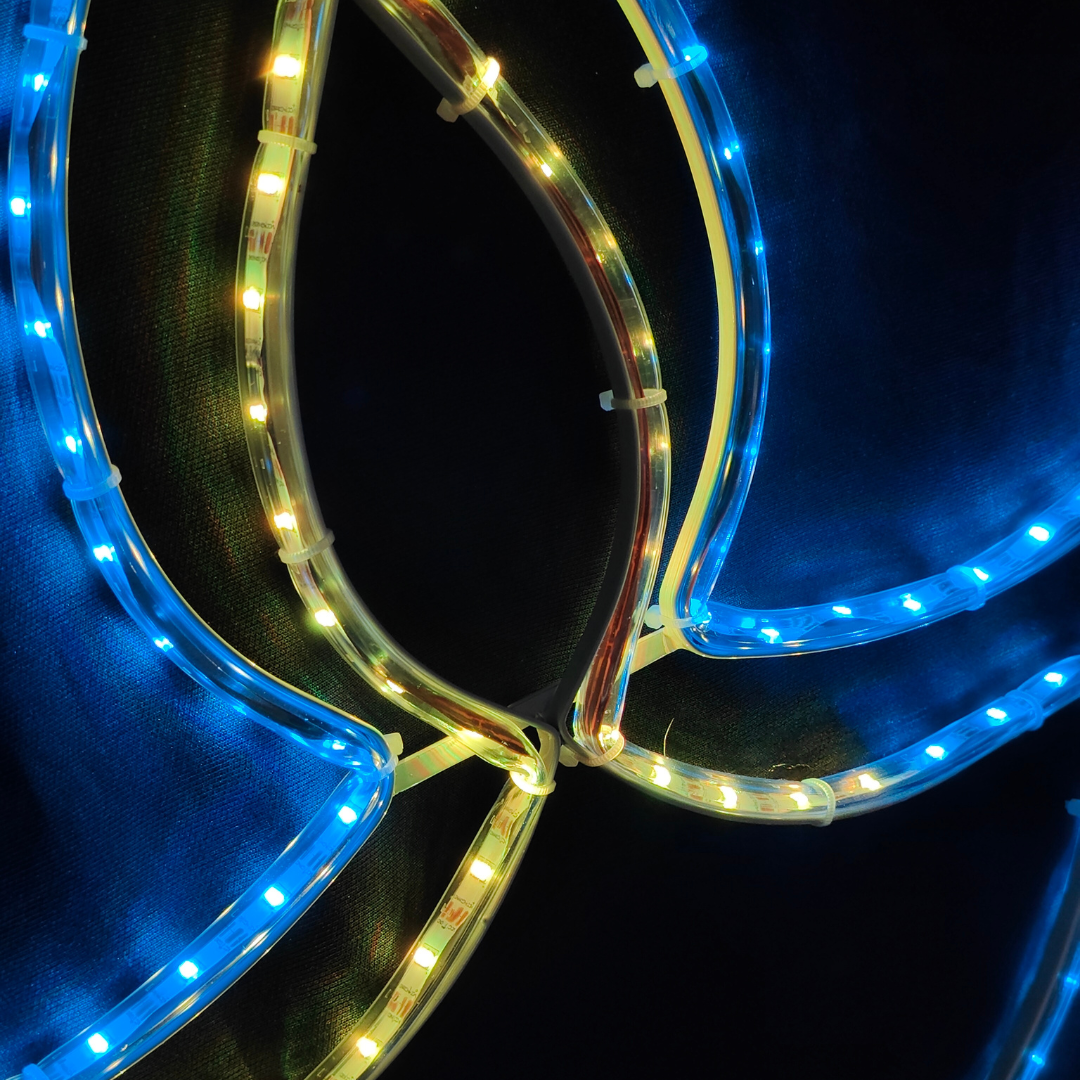 Pixel RGB LED Diya Hanging |  Neon Flex Light | 17 Modes