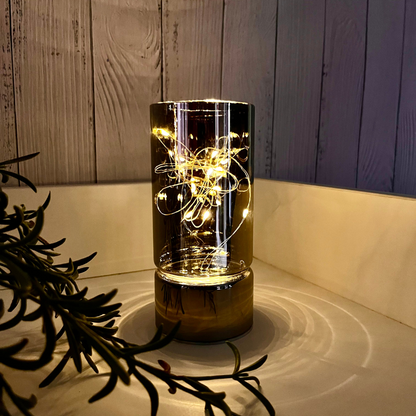 Glass Table Lamps with Fairy Lights | Open Top Glass