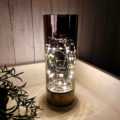 Glass Table Lamps with Fairy Lights | Open Top Glass