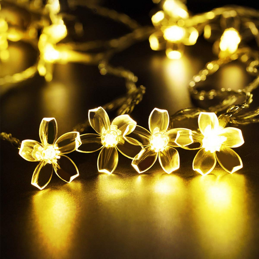 Sakura Flower Decorative String Lights - Warm White