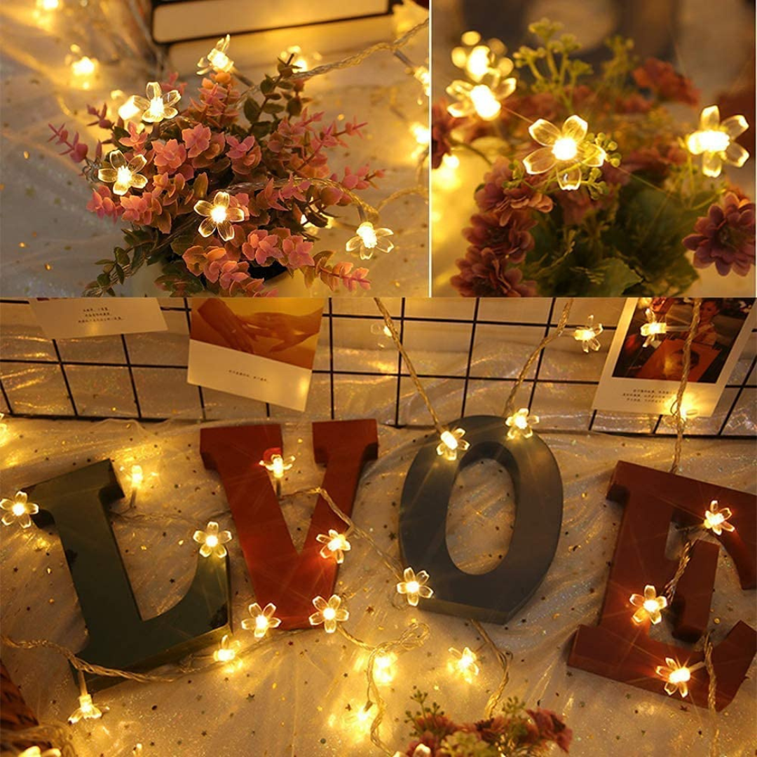 Sakura Flower Decorative String Lights - Warm White