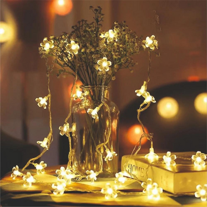 Sakura Flower Decorative String Lights - Warm White