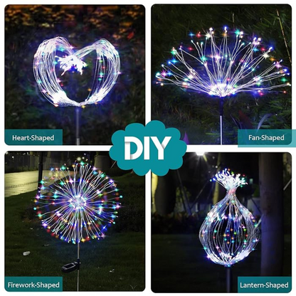 Outdoor LED Solar Firework Fairy Light | Multi (Pack of 1)