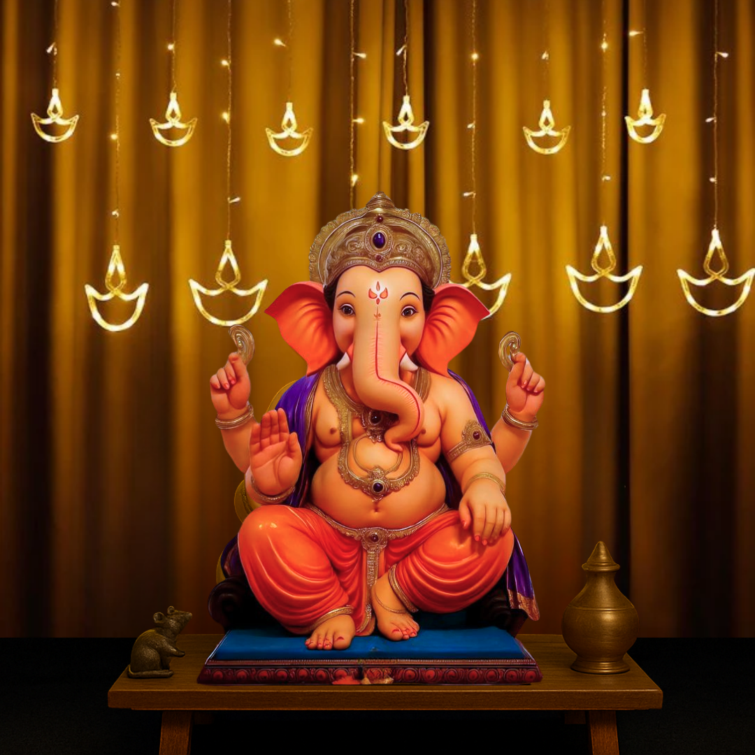 Diya Curtain Lights | Warm White LED | Diwali Decoration