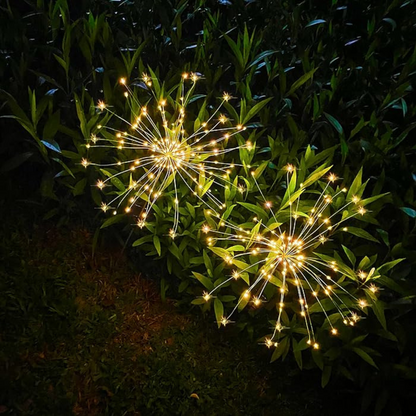 Outdoor LED Solar Firework Fairy Light | Warm White (Pack of 1)