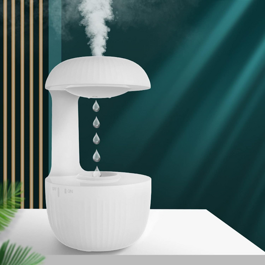Anti Gravity Water Droplet Humidifier Cool Mist Lamp - 500ml - Warm White LED