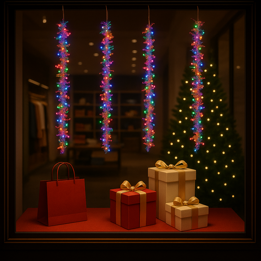 Glitter Curtain LED String Light | Multi Color | Diwali Decoration