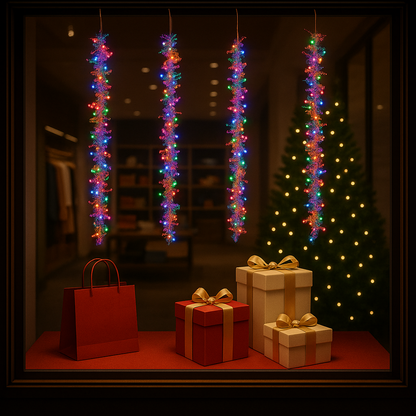 Glitter Curtain LED String Light | Multi Color | Diwali Decoration