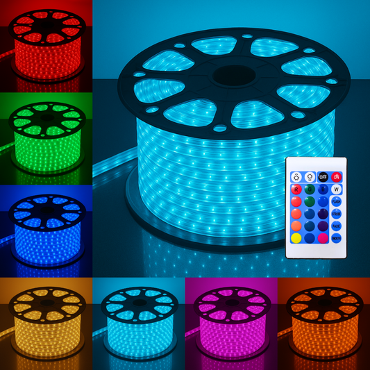 LED RGB Strip Rope Light | IP67 Waterproof Multi Color Changing