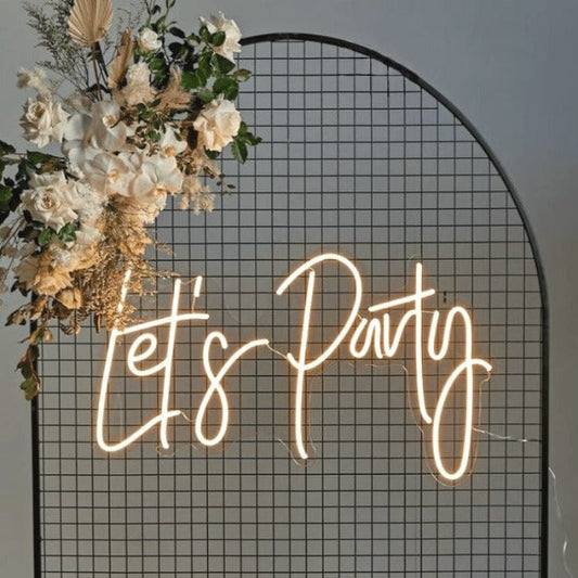 Let's Party Neon Sign Light