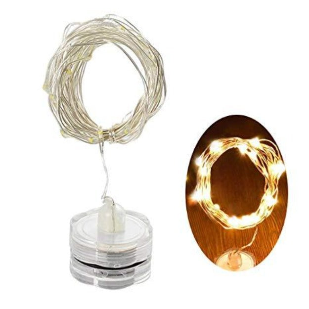Copper Wire Fairy LED String Lights - 2032 Battery Operated | Waterproof and Submersible