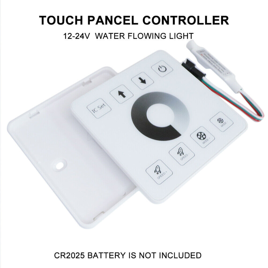 Running Flowing Water Wireless Controller with Touch Panel 8 Key for LED Running Strip Lights WS2811