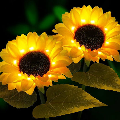 Outdoor LED Solar Flower Light Warm White | Pack of 4