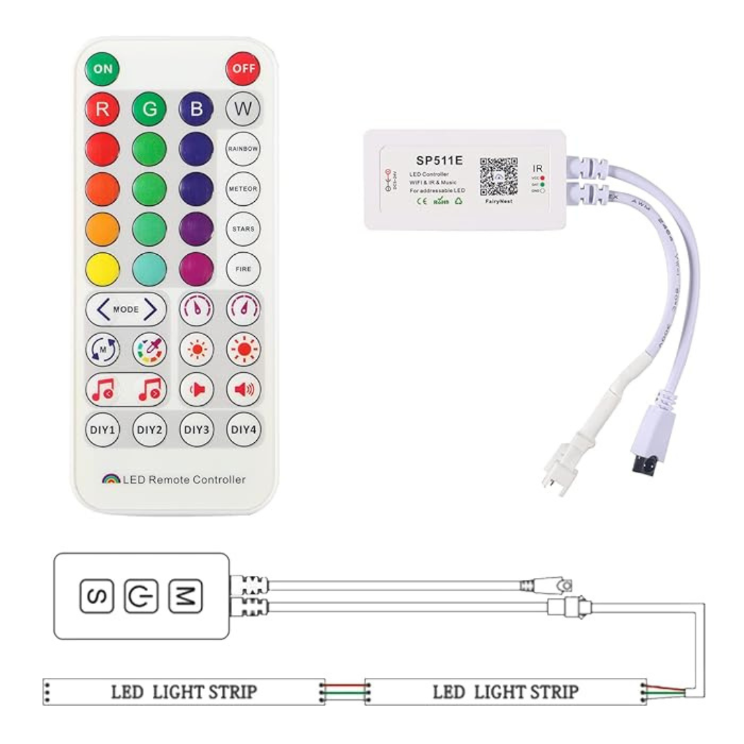 SP511E WiFi Music LED Pixel Controller for Pixel RGBIC LED Strip