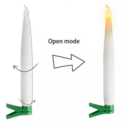 LED Taper Candles with Clip | Pack of 6