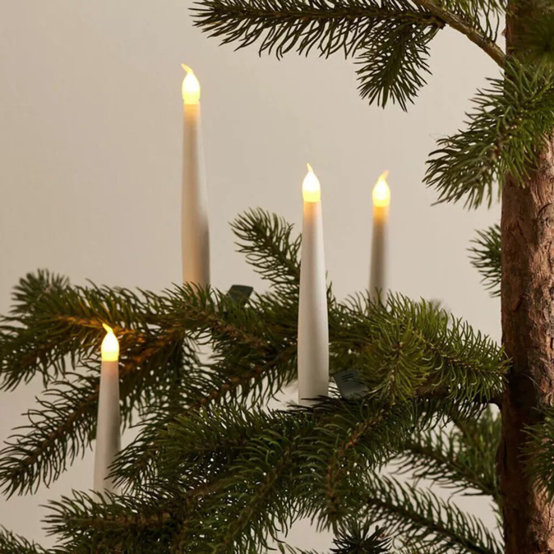 LED Taper Candles with Clip | Pack of 6