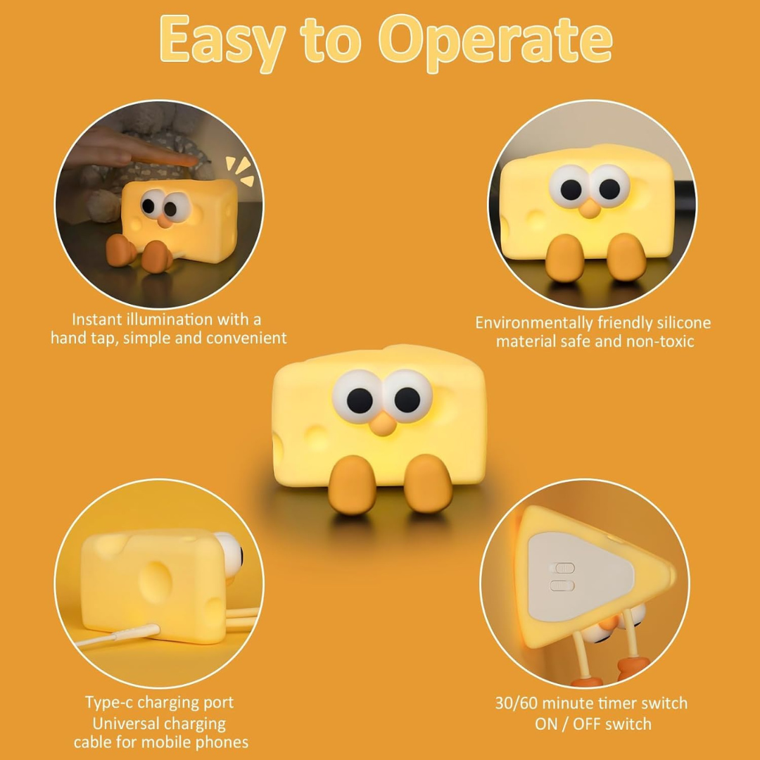 Cheese Silicone Night Lamp