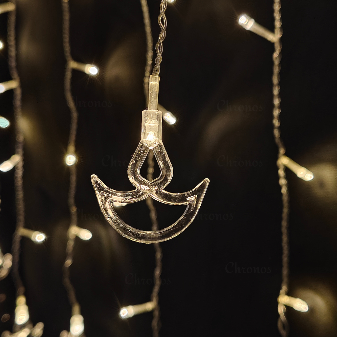 Diya String Curtain Lights | Warm White