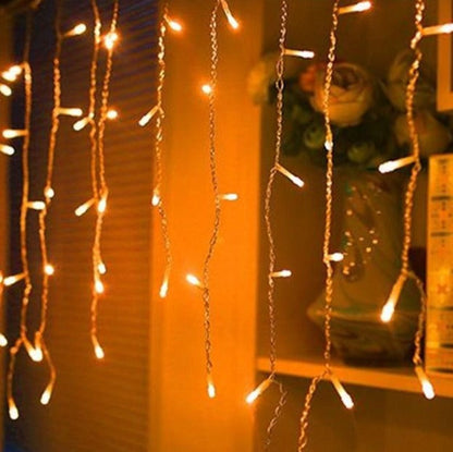 Icicle Curtain Lights | Warm White | Diwali Decoration
