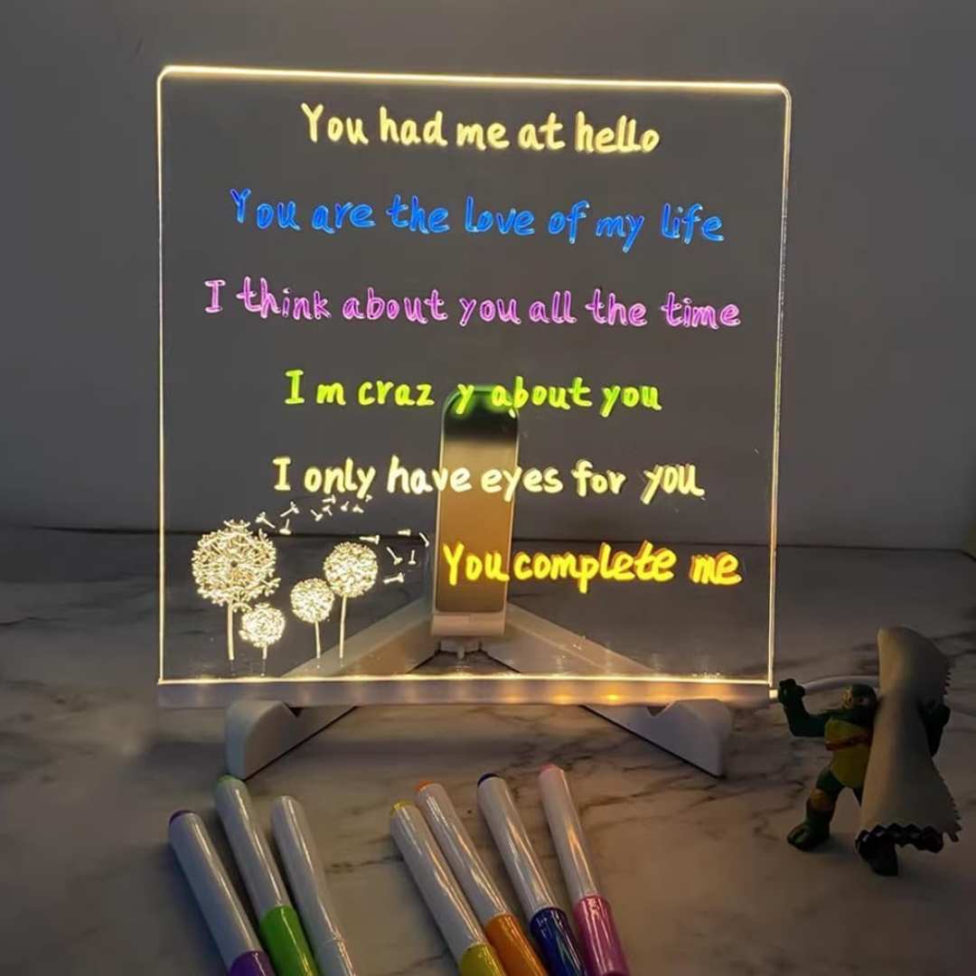 3D Acrylic LED Note Board Light