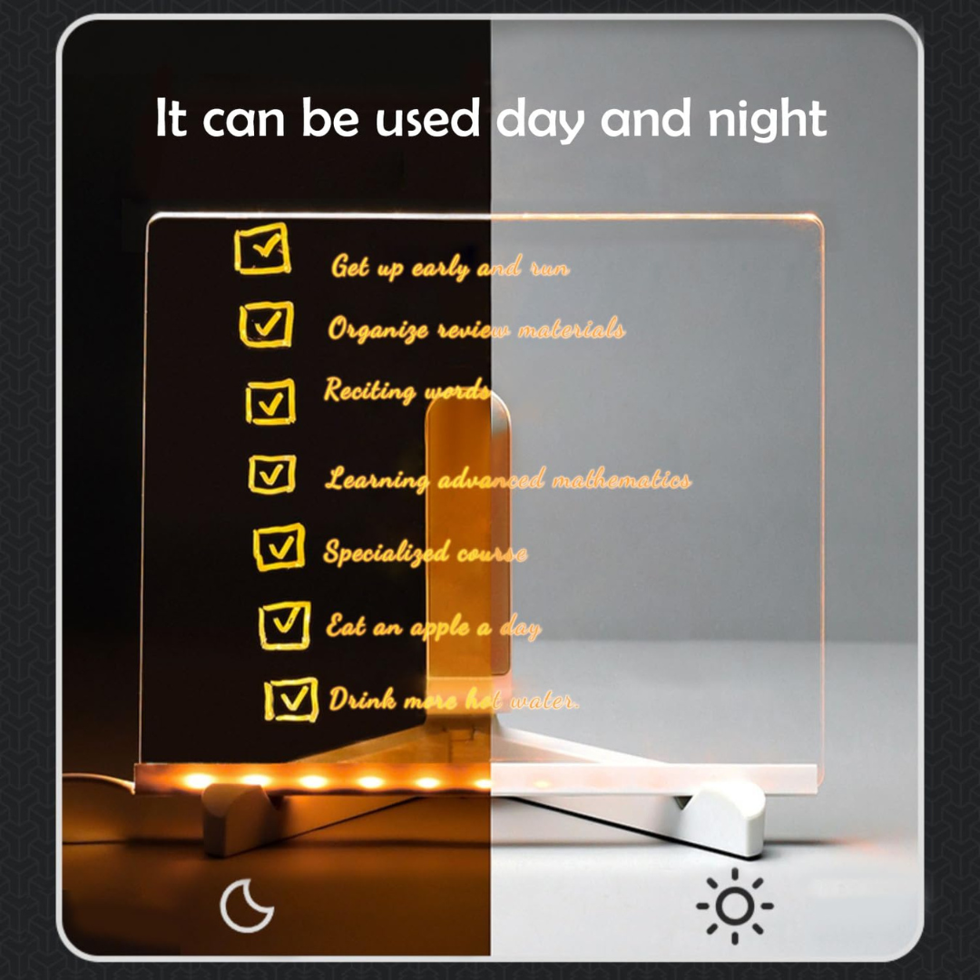 3D Acrylic LED Note Board Light