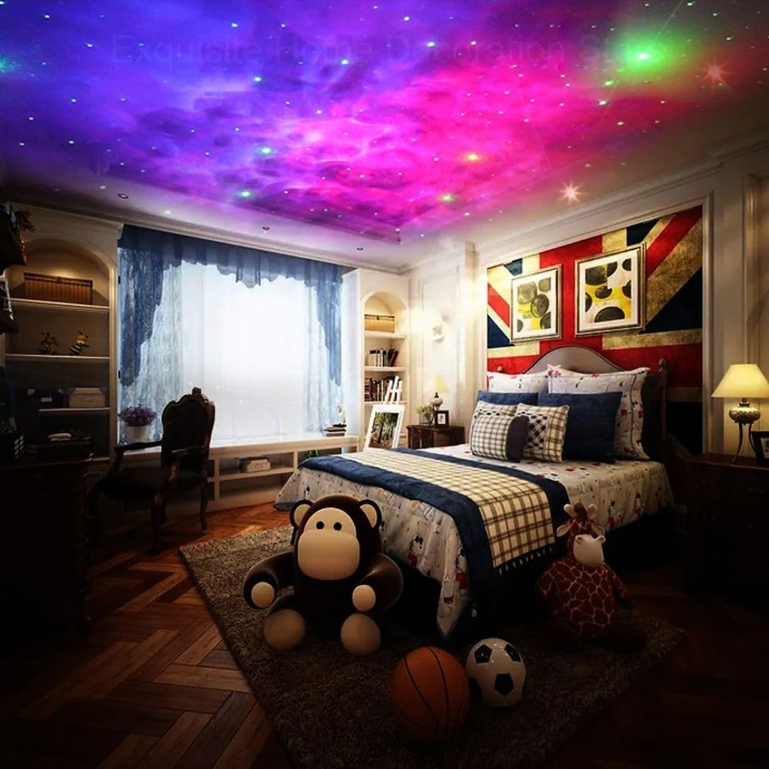 Sitting Astronaut Galaxy Projector Lamp with Remote Control