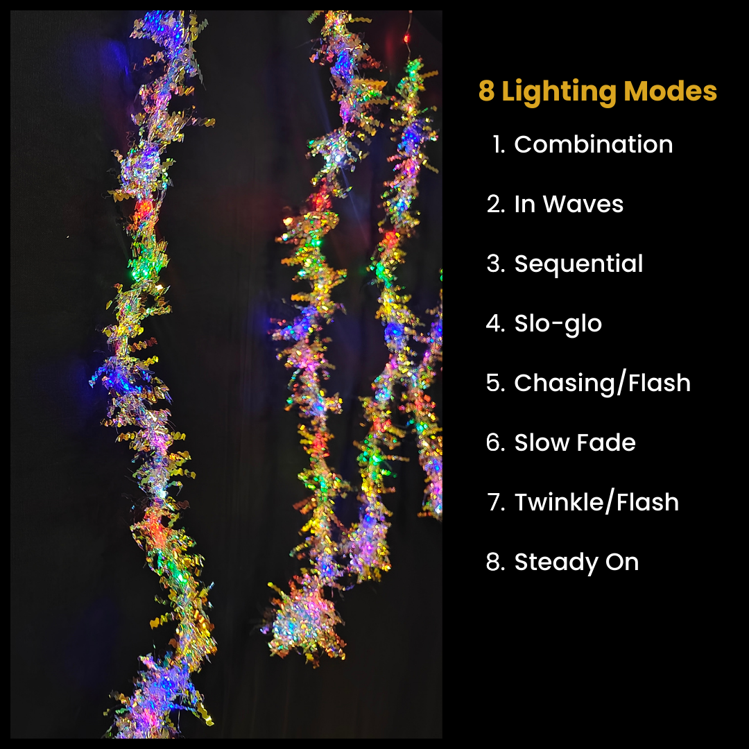 Glitter Curtain LED String Light | Multi Color | Diwali Decoration